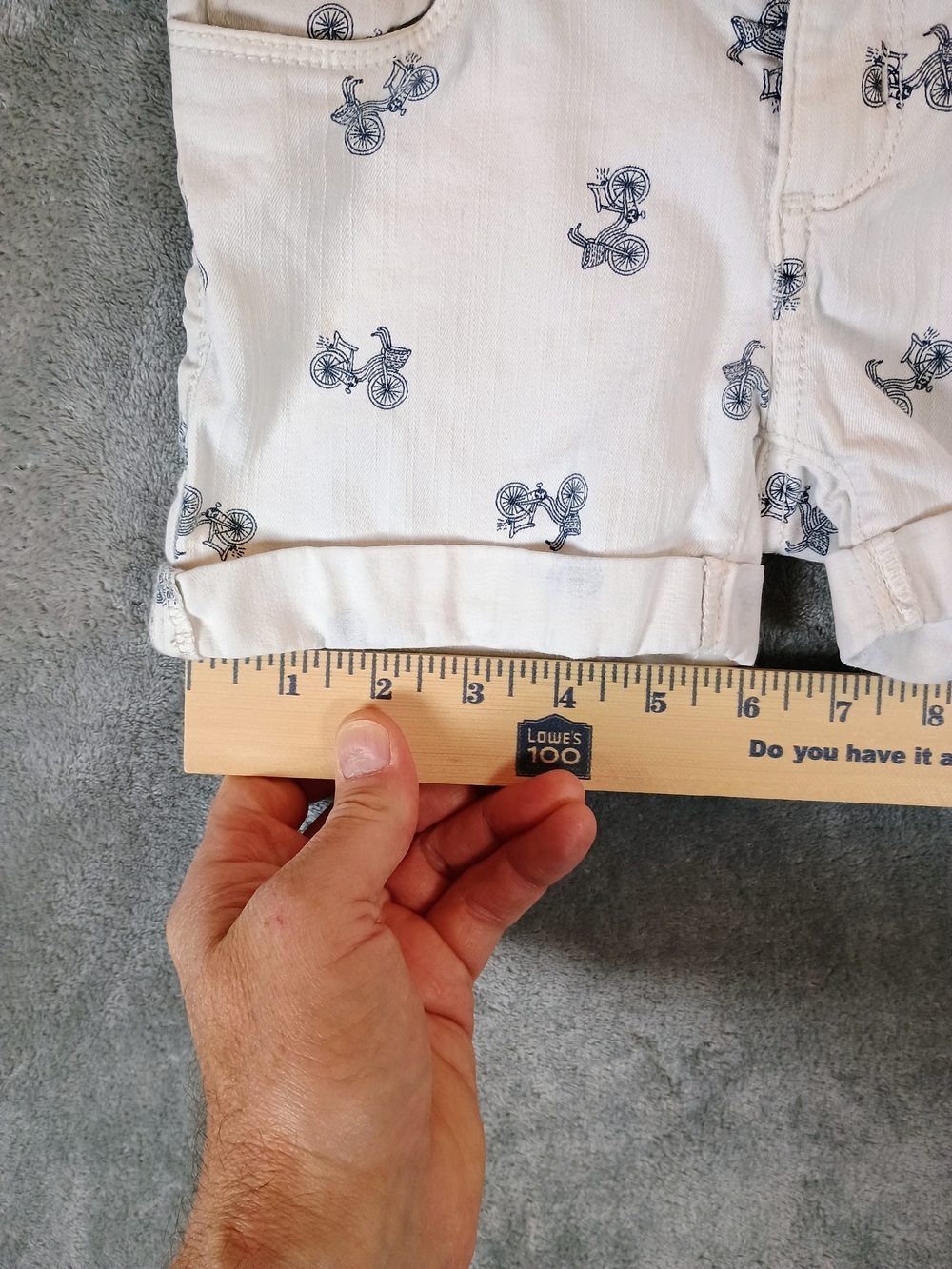 OshKosh B'gosh Girls Shorts with Navy Bike Print Size 6 - Picture 8 of 12